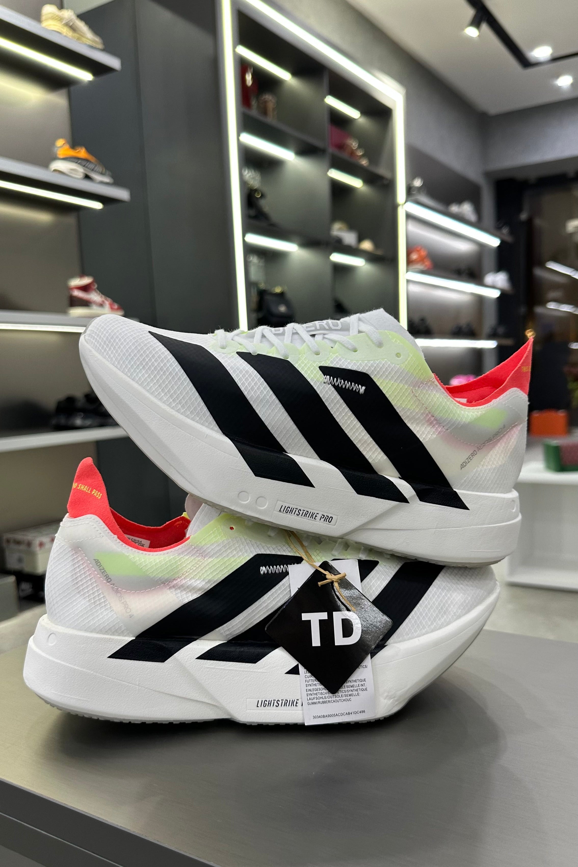 Adidas Adizero Adios Pro 4 White Black