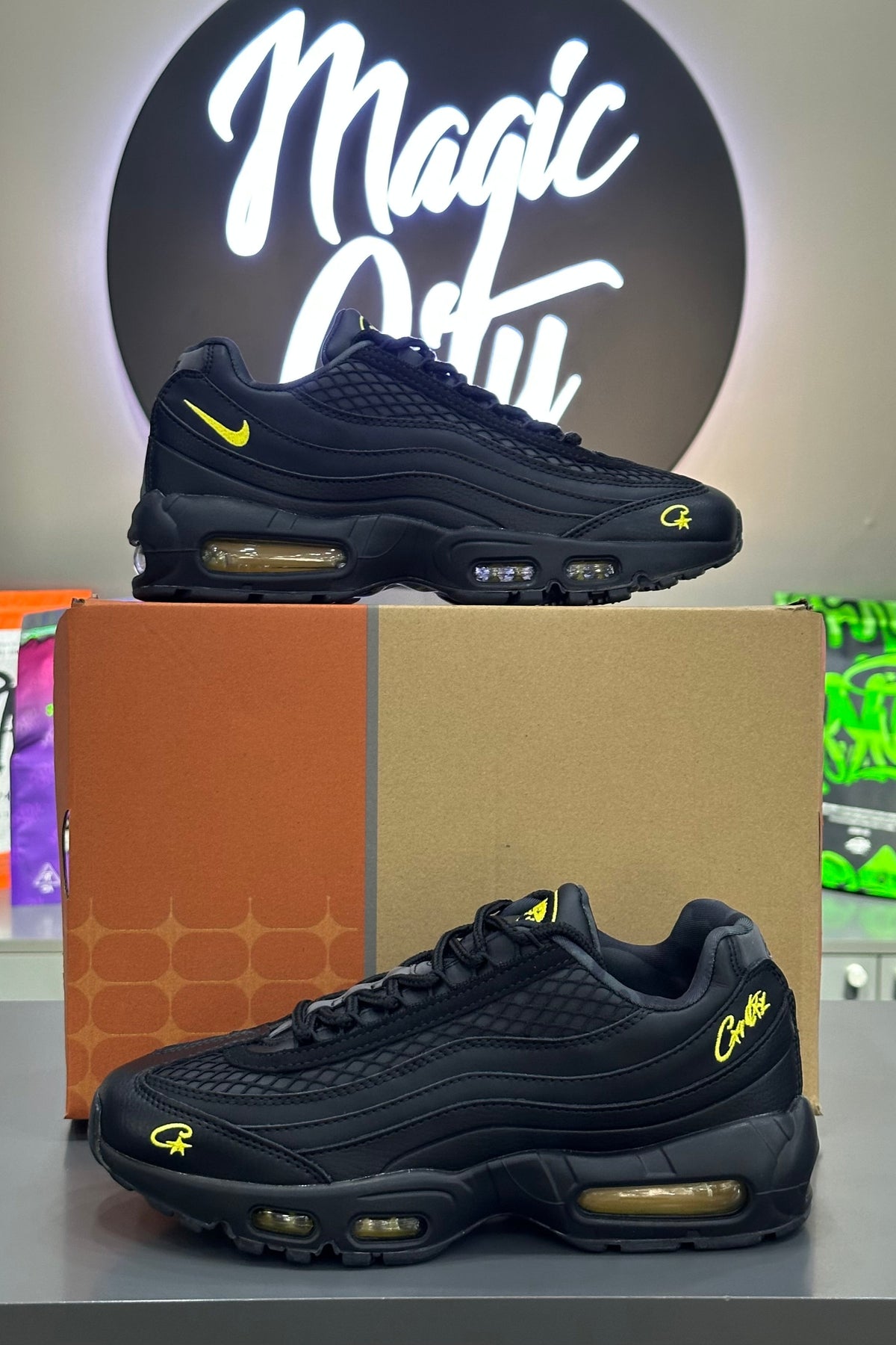 Corteiz x Air Max 95 Honey Black - MAGIC CITY
