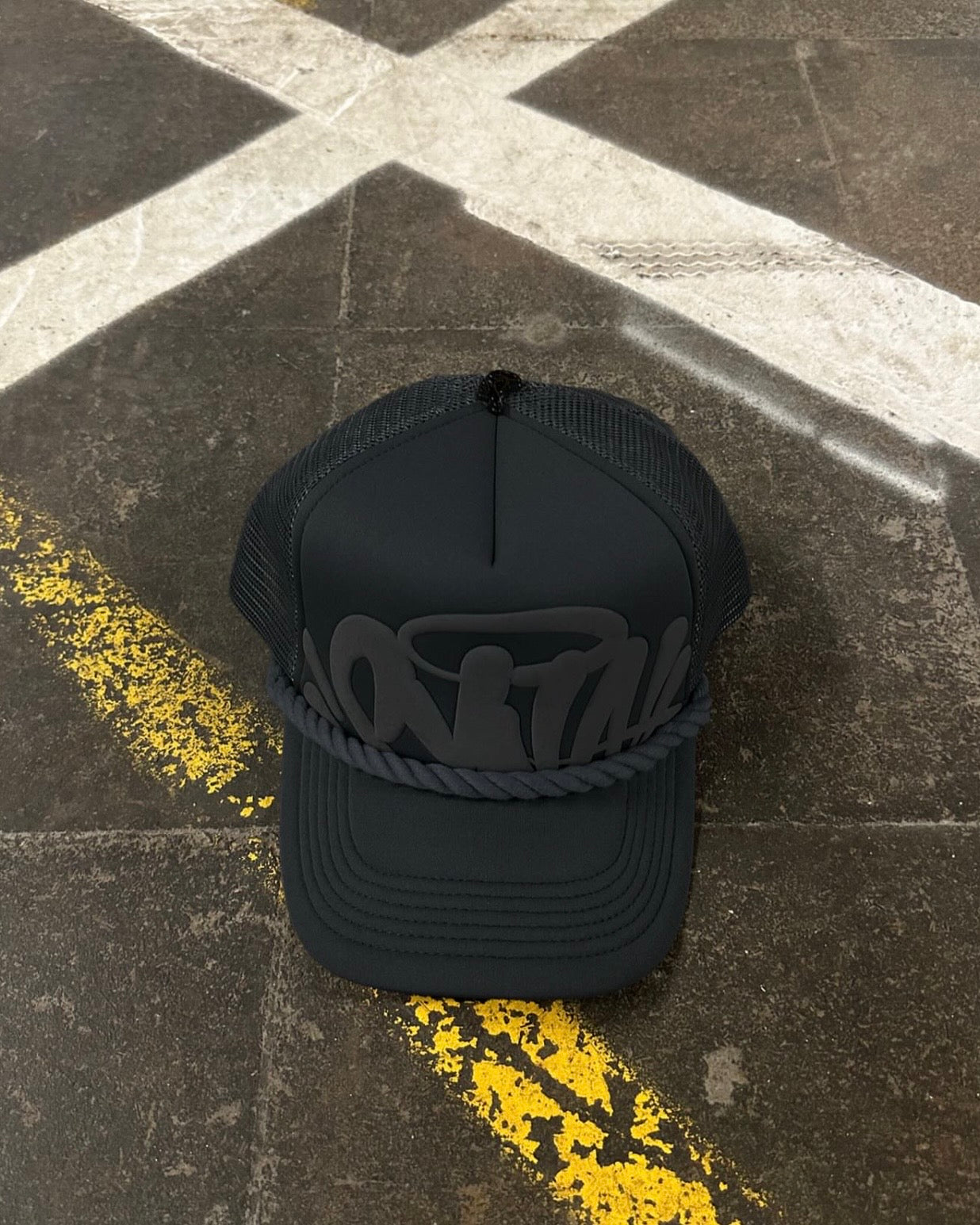 Syna World Rope Trucker Hat – BLACK
