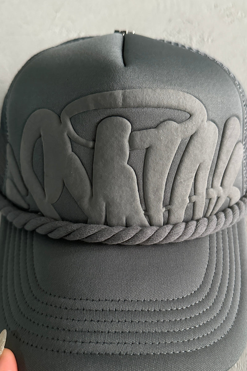 Syna World Rope Trucker Hat – Grey - MAGIC CITY