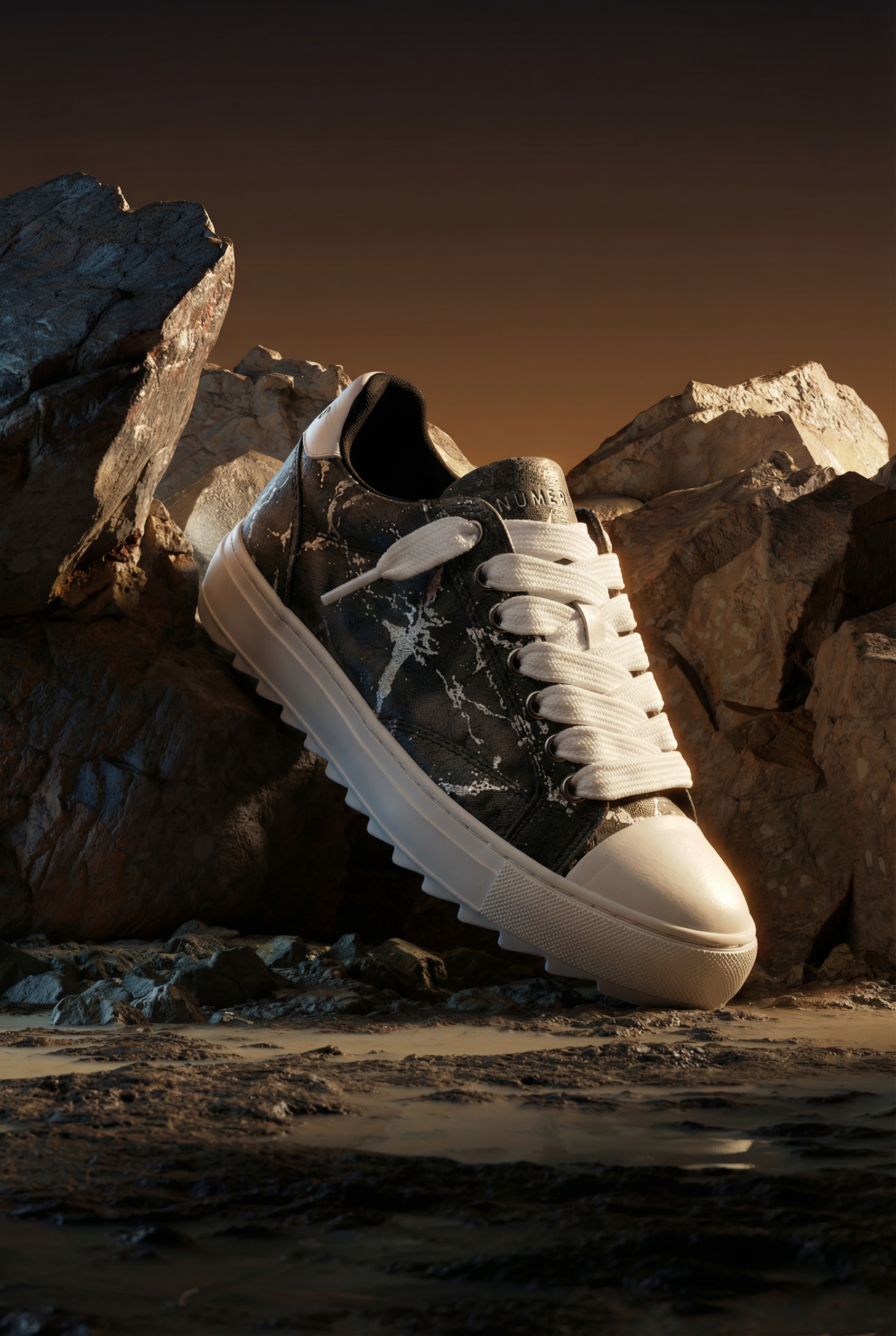 Numeris Atelier Pigment Sneakers - Black | Editorialist