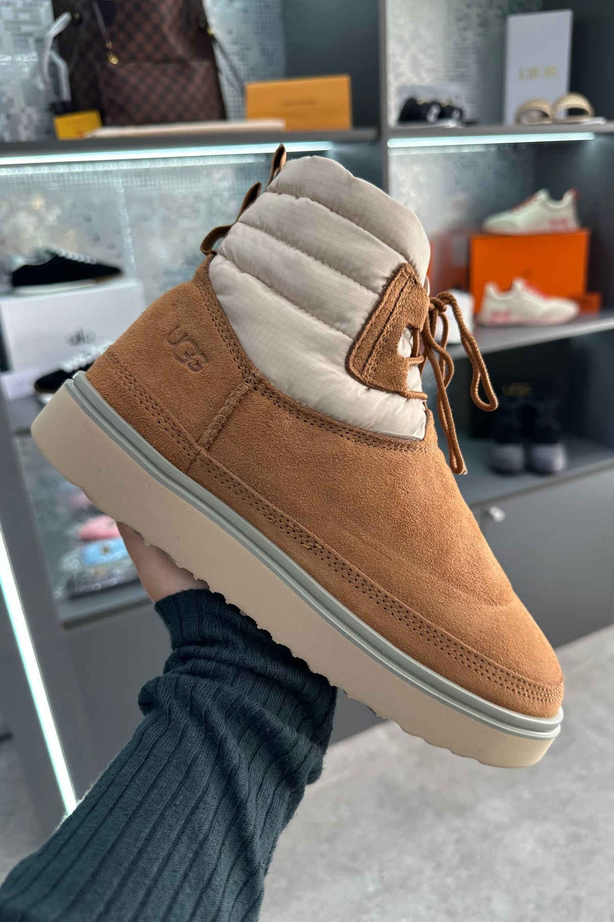 UGG Classic Mini Lace-Up Weather Boot - Whitecap