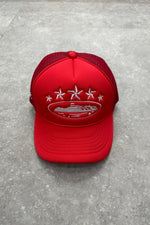 CORTEIZ 5 STARZ Alcatraz Trucker Hat – Red - MAGIC CITY