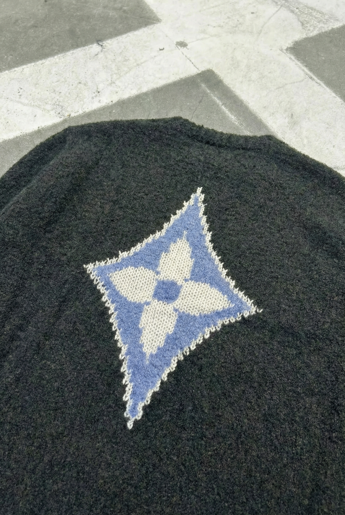 LV Chunky Wool Blend Pullover