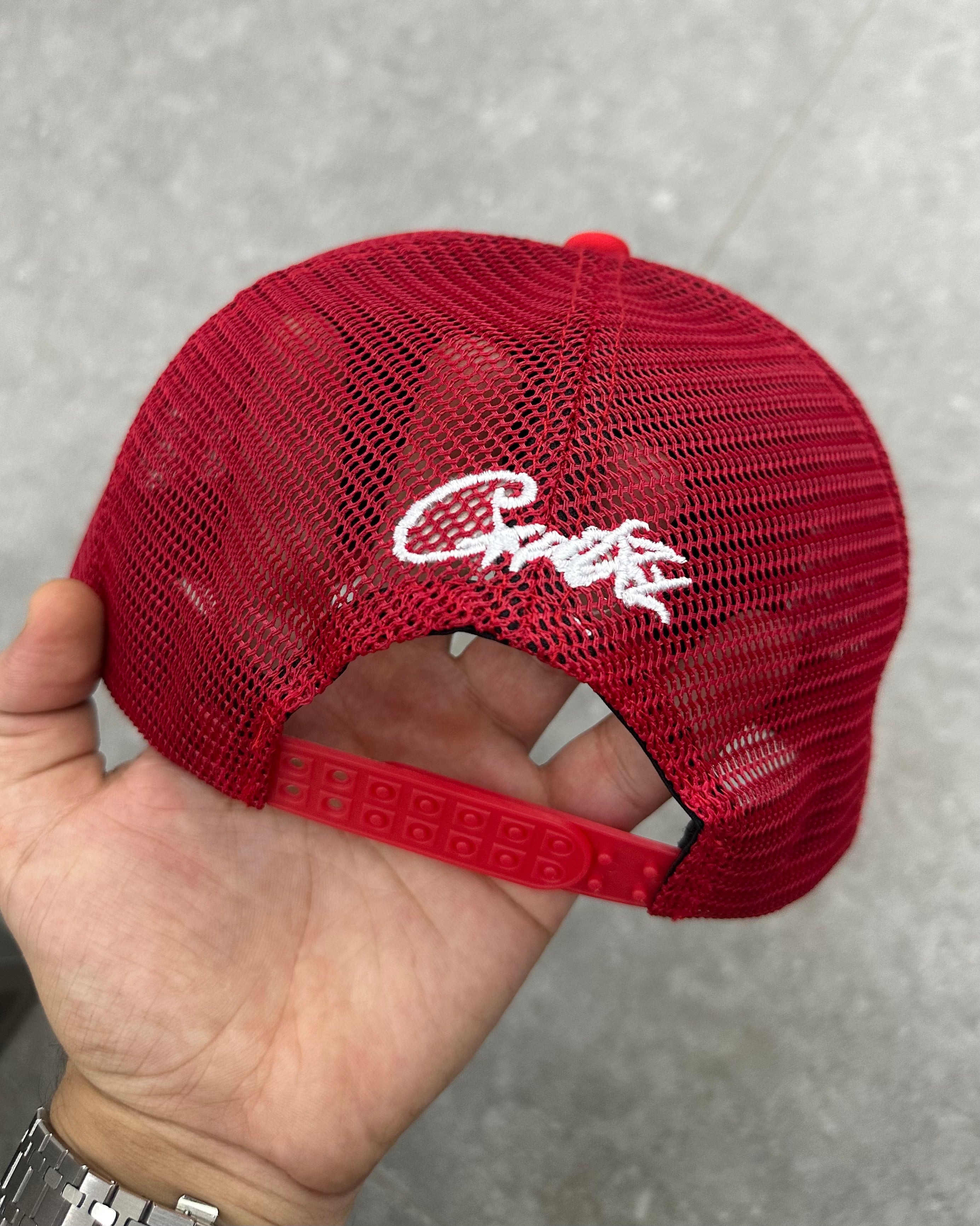 CORTEIZ 5 STARZ Alcatraz Trucker Hat – Red