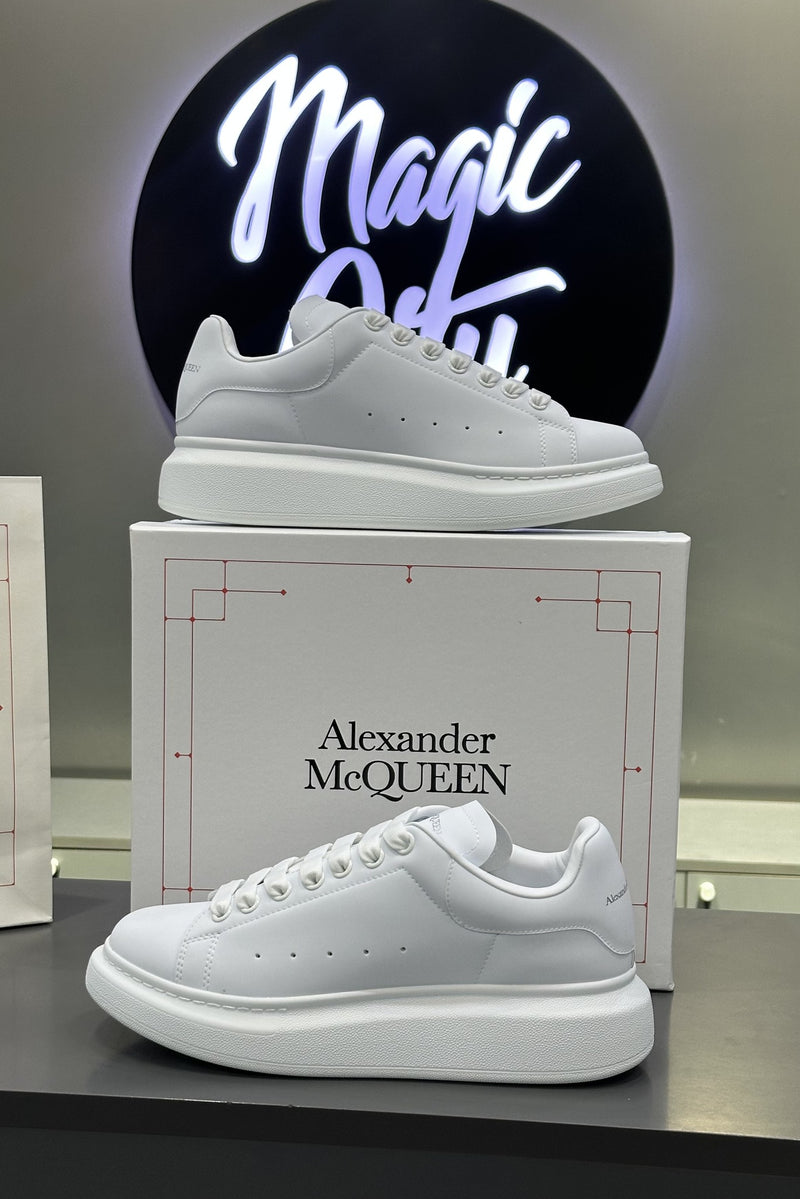 Alexander McQueen Oversized Sneaker Triple White at Magic City