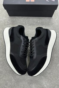 Zegna Techmerino Wool Sneakers - Black - MAGIC CITY