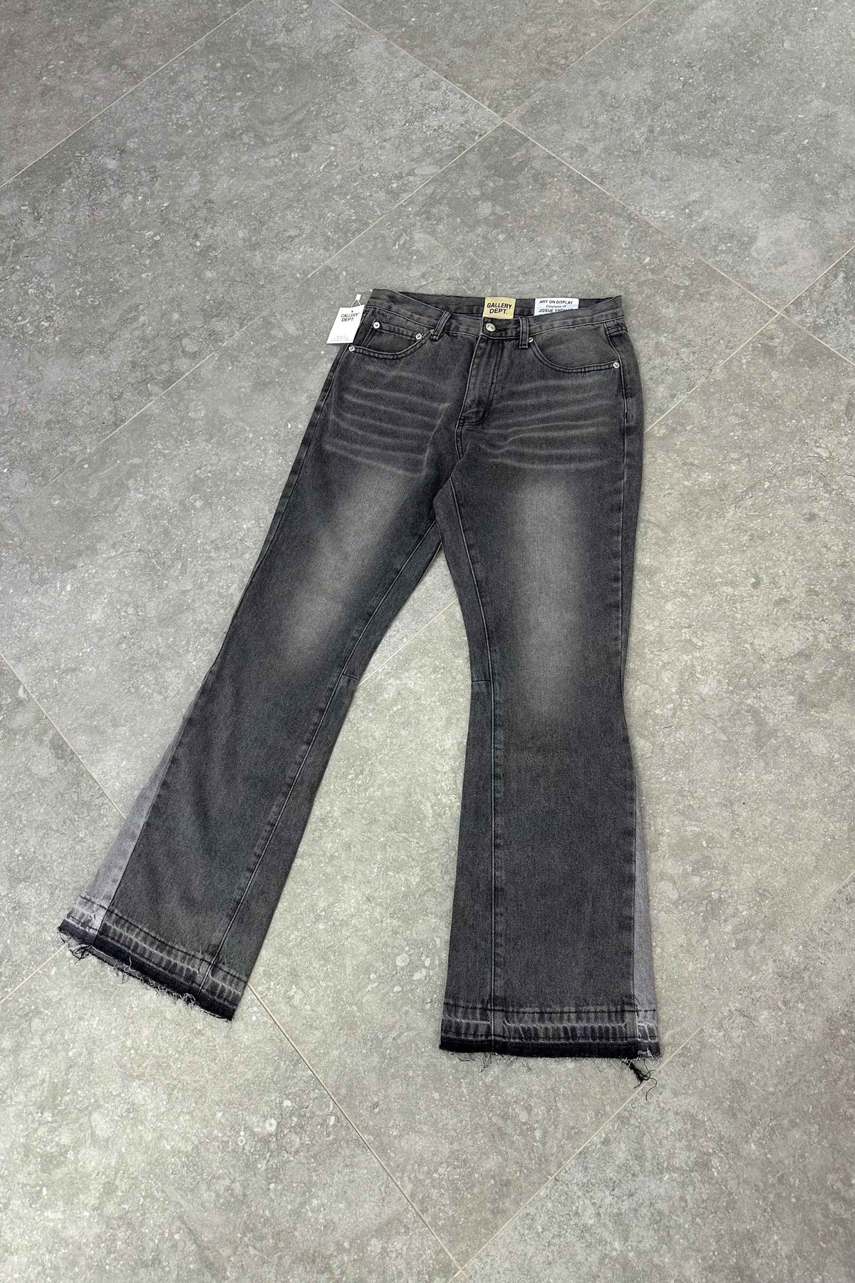 GALLERY DEPT Flared Jeans Paint Splatter - Grey