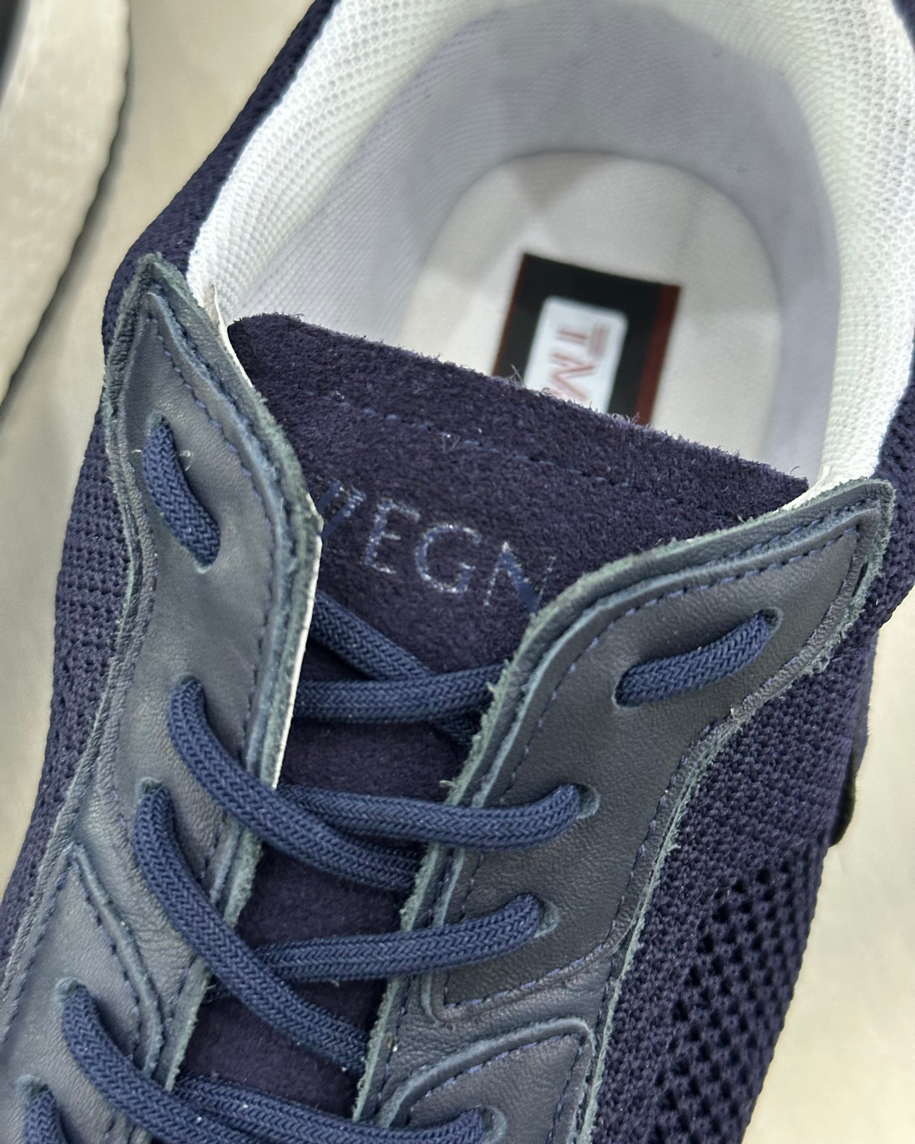Zegna Techmerino Wool Sneakers - Bleu
