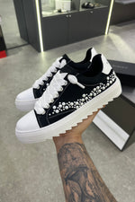 NUMERIS Low-Top Sneakers – Black Pearl Studded