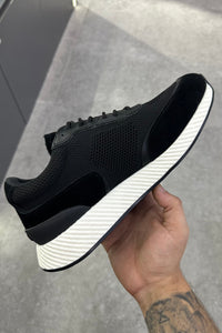 Zegna Techmerino Wool Sneakers - Black - MAGIC CITY
