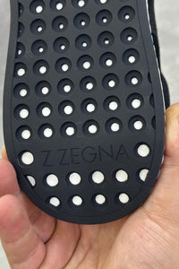 Zegna Techmerino Wool Sneakers - Black - MAGIC CITY