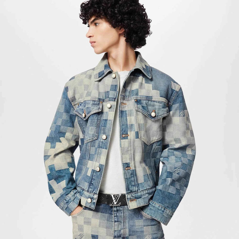 Louis V Damier Denim Skate Jacket - MAGIC CITY