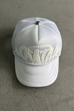 Syna World Rope Trucker Hat – White - MAGIC CITY