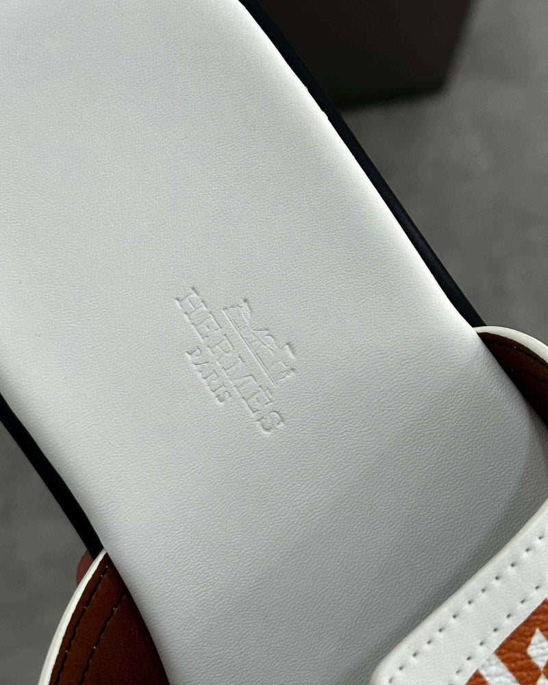 Hermês Sandal Izmir Orange / White - MAGIC CITY