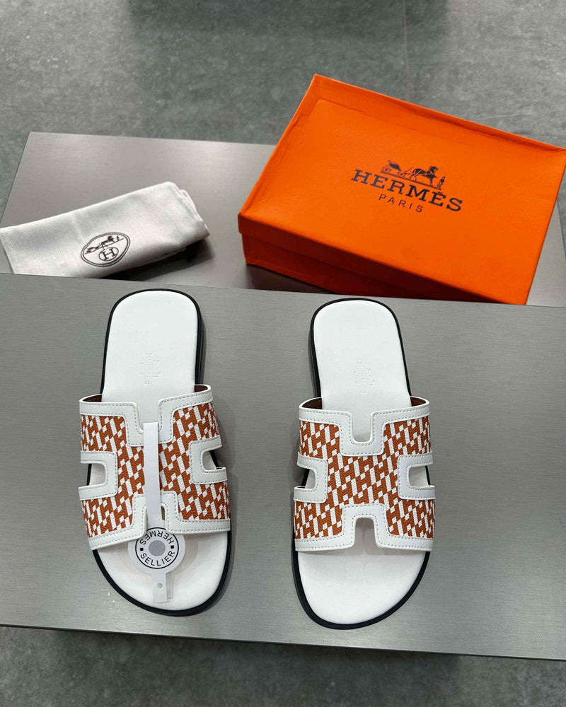 Hermês Sandal Izmir Orange / White - MAGIC CITY