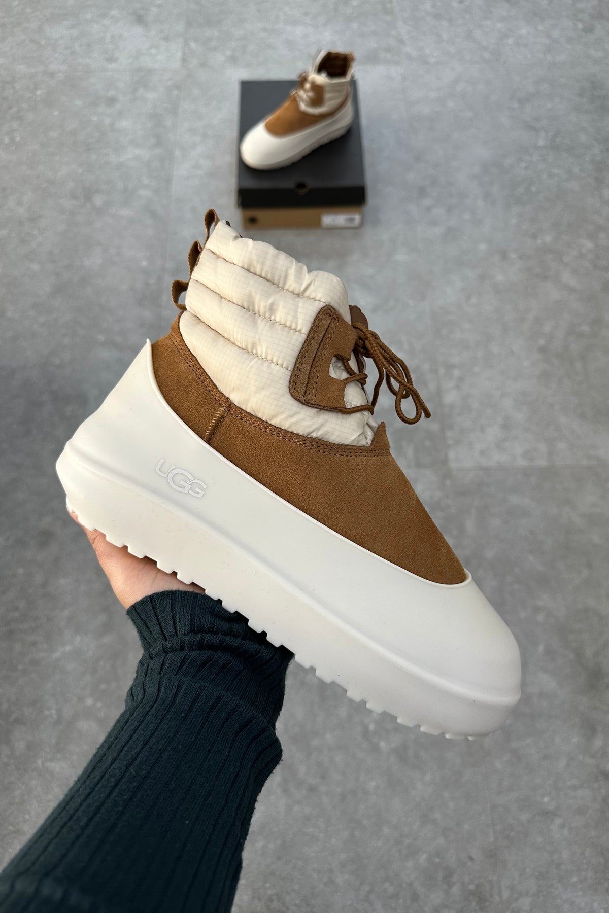 UGG Classic Mini Lace-Up Weather Boot - Whitecap