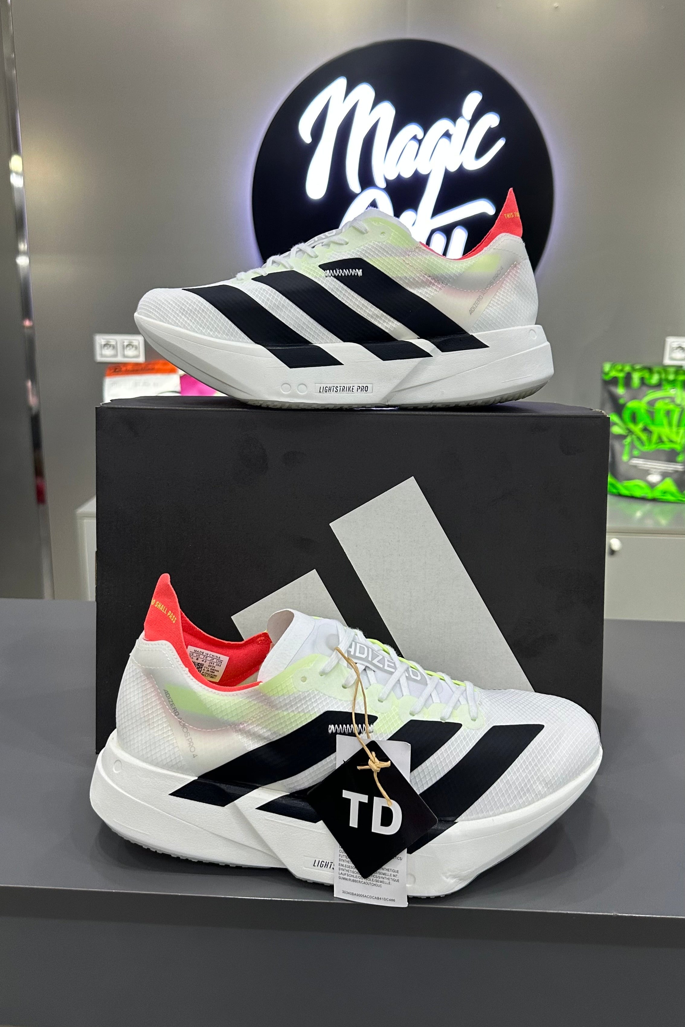 Adidas Adizero Adios Pro 4 White Black