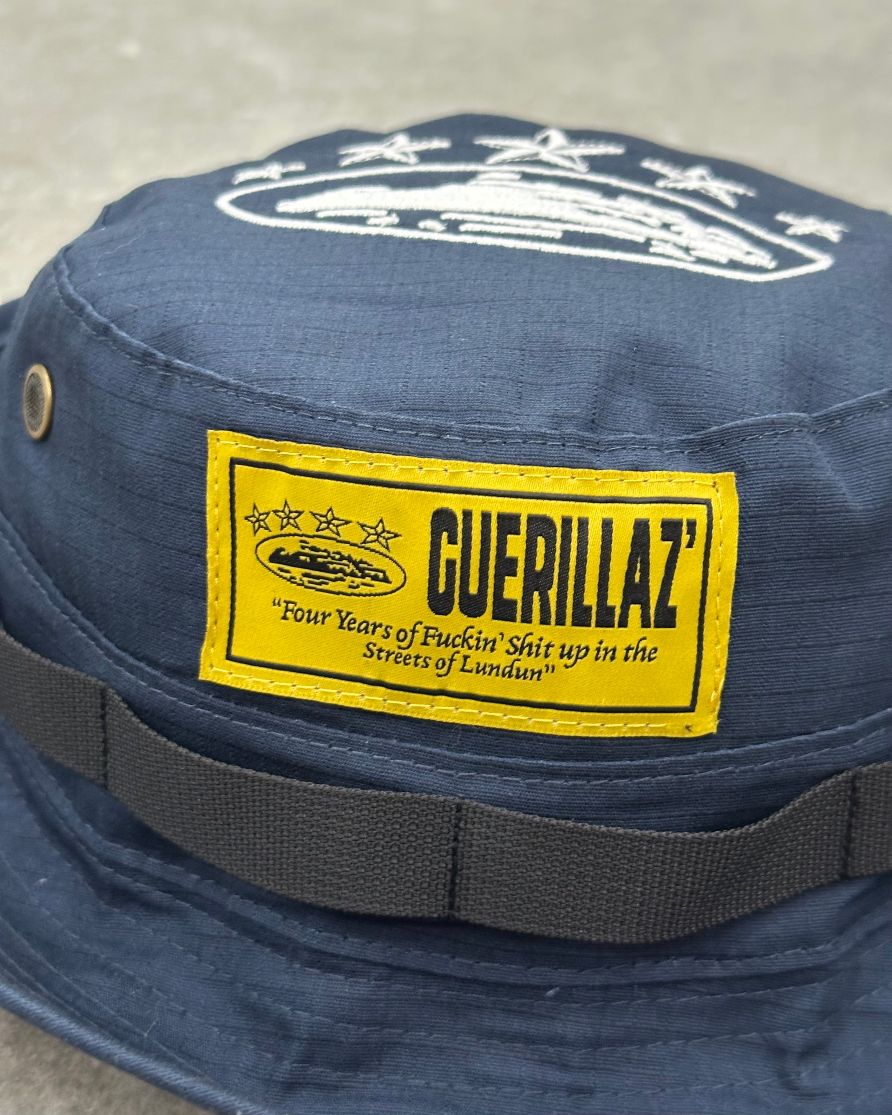 Corteiz OG Guerillaz Bucket Hat - Bleu