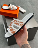 Hermês Sandal Izmir Orange / White - MAGIC CITY