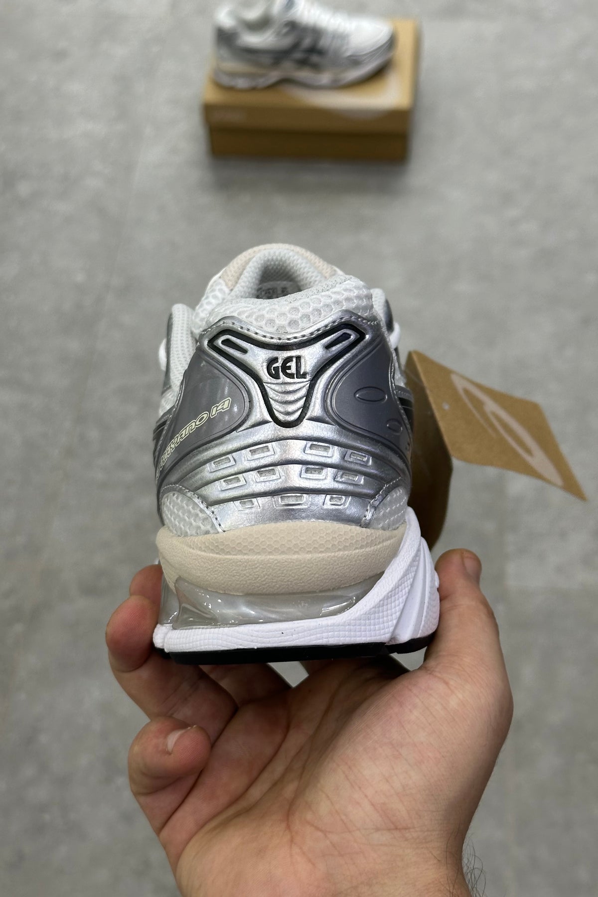 ASICS Gel-Kayano 14 – White Black Pure Silver
