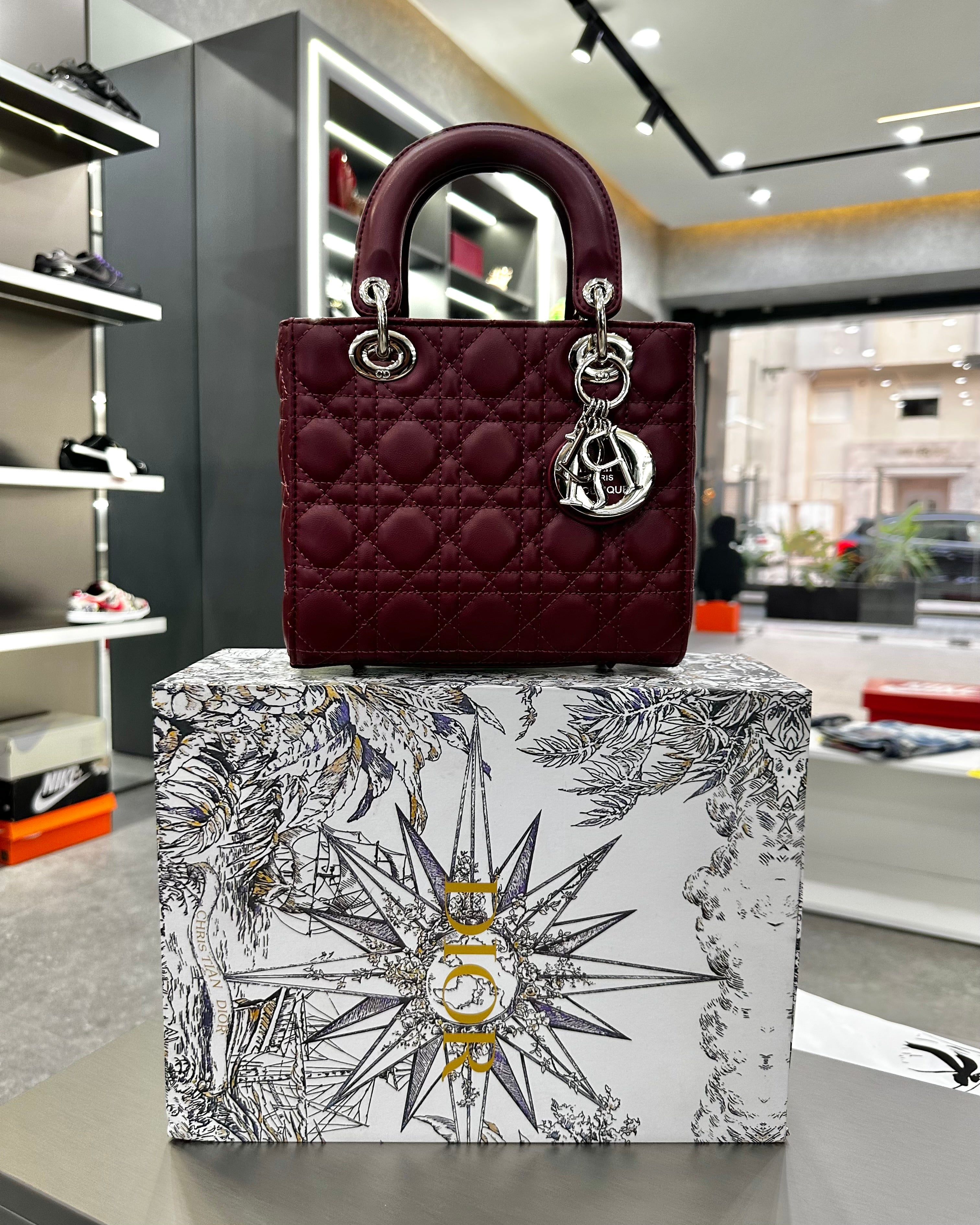Dior Burgundy Cannage Leather Medium
Lady Dior