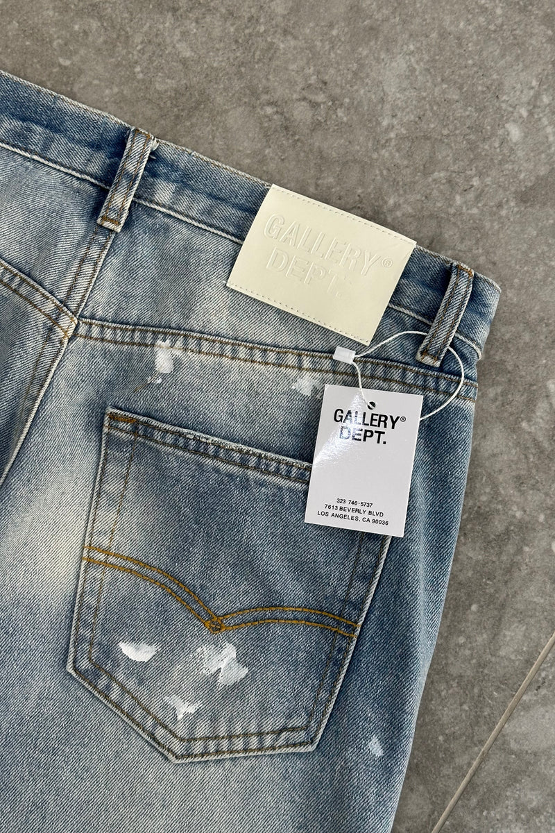 GALLERY DEPT Flared Jeans Paint Splatter – Vintage Blue