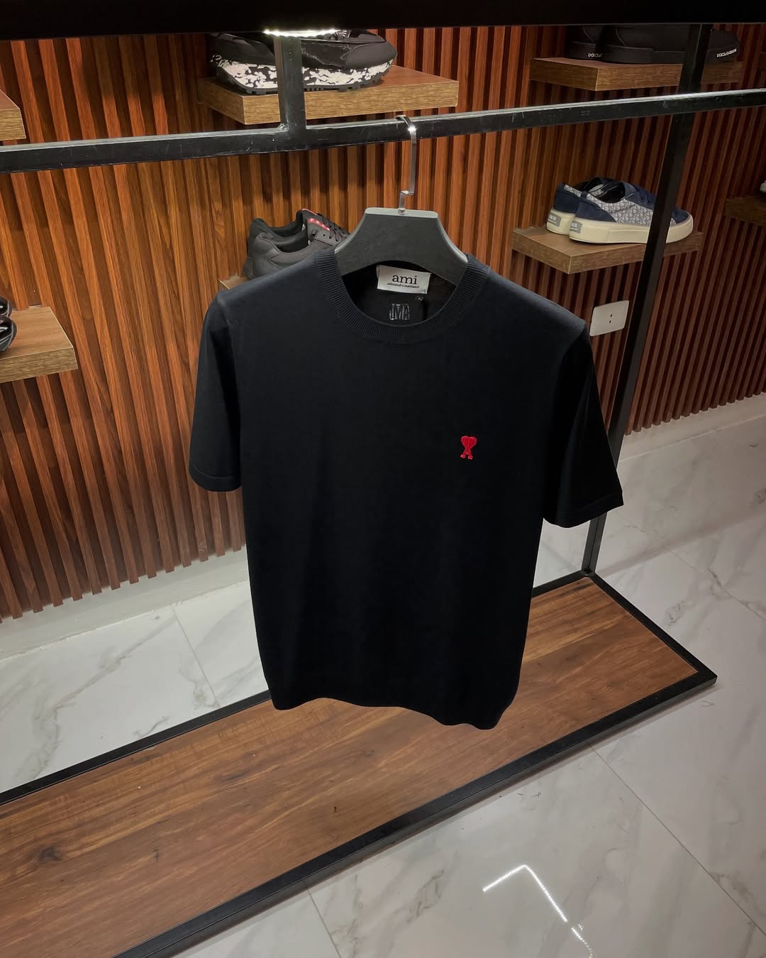 Ami De Coeur Organic Cotton Black Tee