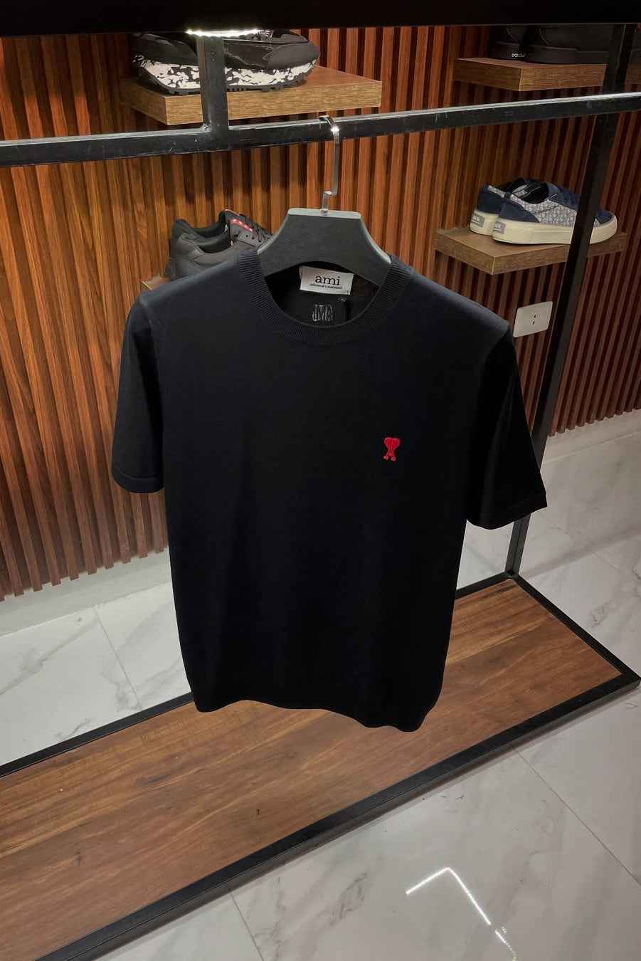 Ami De Coeur Organic Cotton Black Tee - MAGIC CITY