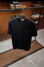 Ami De Coeur Organic Cotton Black Tee - MAGIC CITY