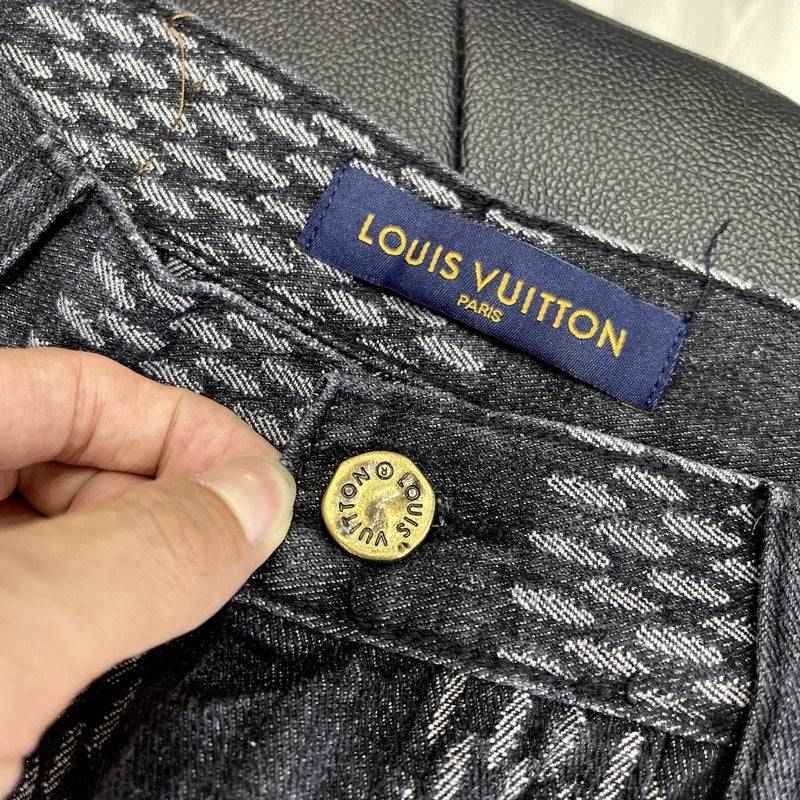 Louis V x Nigo Giant Damier Waves MNGM Denim Pants - MAGIC CITY