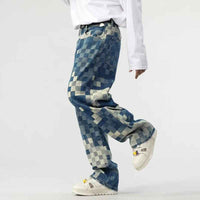 Louis V Damier Denim Skate Pants - MAGIC CITY
