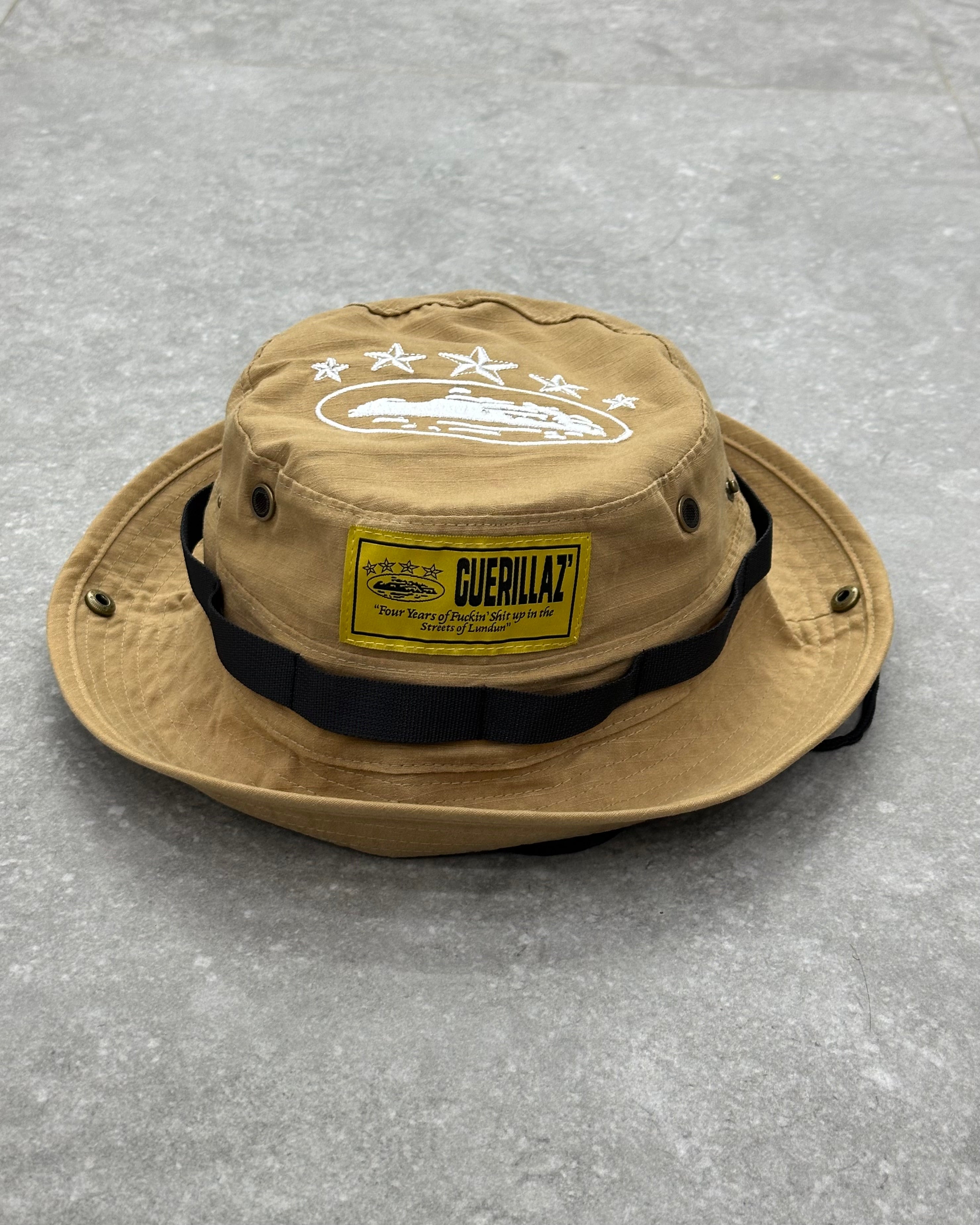 Corteiz OG Guerillaz Bucket Hat - Sandy