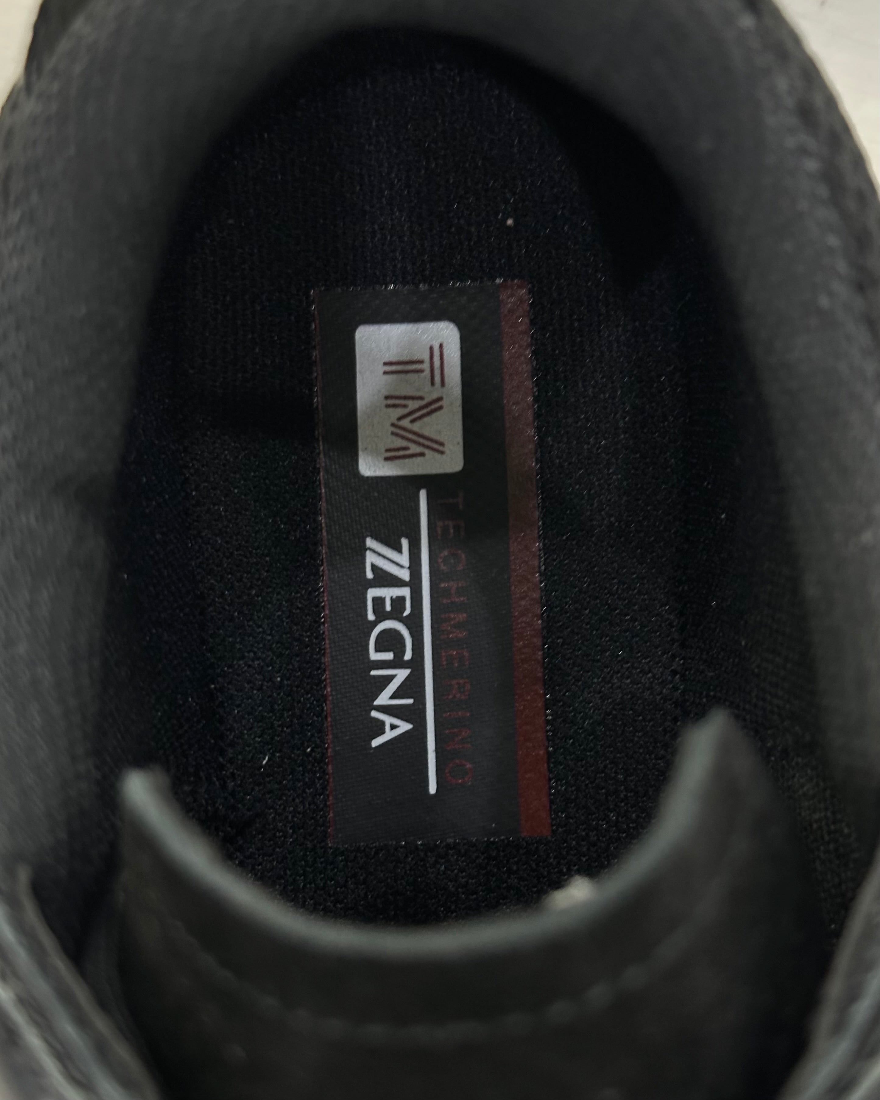 Zegna Techmerino Wool Sneakers - Black