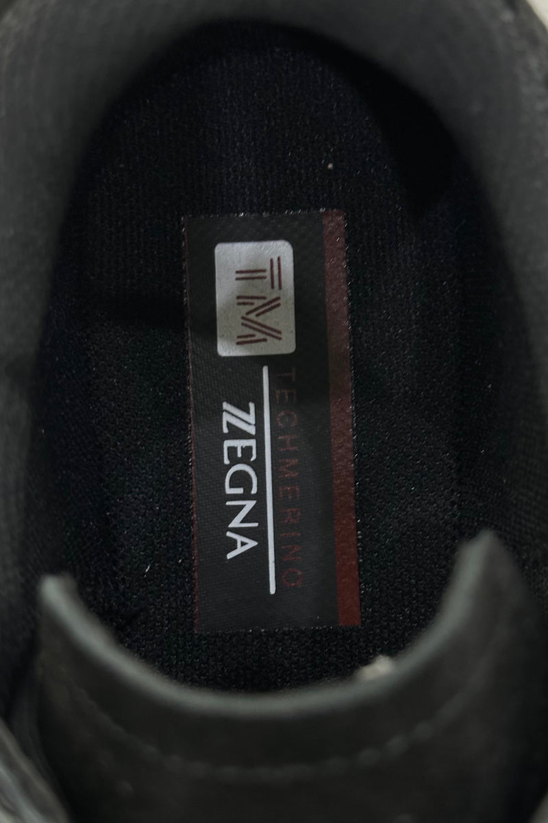 Zegna Techmerino Wool Sneakers - Black - MAGIC CITY