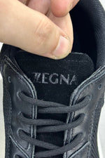 Zegna Techmerino Wool Sneakers - Black - MAGIC CITY