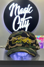 CORTEIZ 5 STARZ Alcatraz Trucker Hat – Camo Yellow - MAGIC CITY