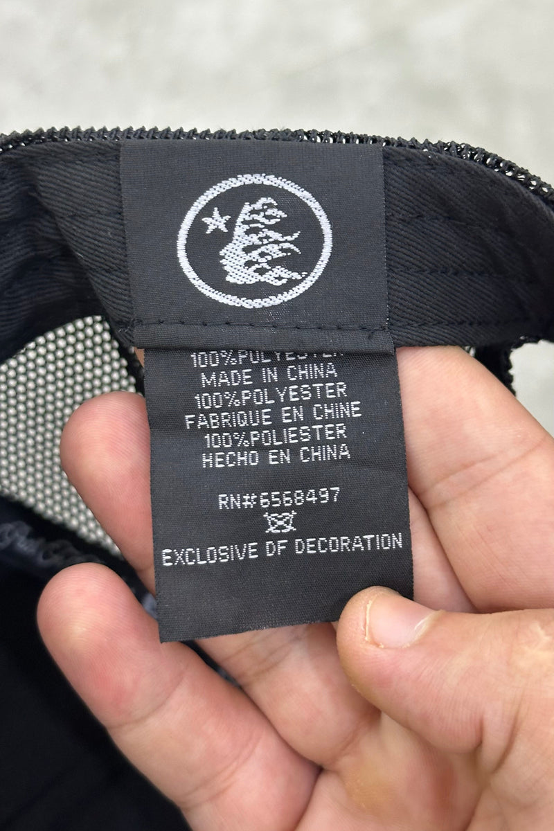 HELLSTAR Rhinestone Logo Cap | Orange Black - MAGIC CITY