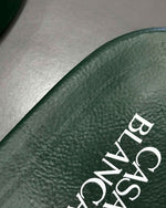 Casablanca Paris Embroidered terry slide Green - MAGIC CITY