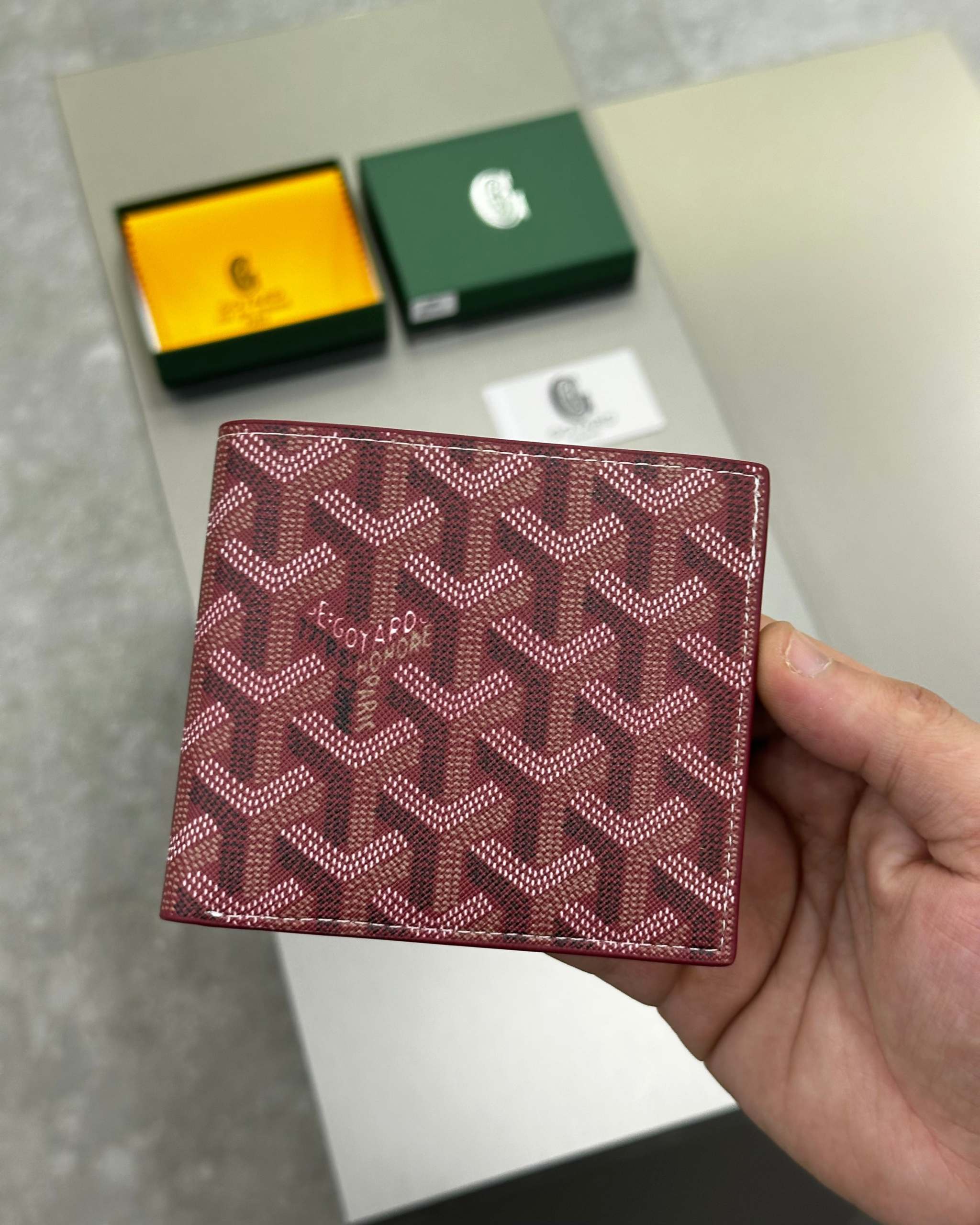 Goyard Victoire Wallet Red