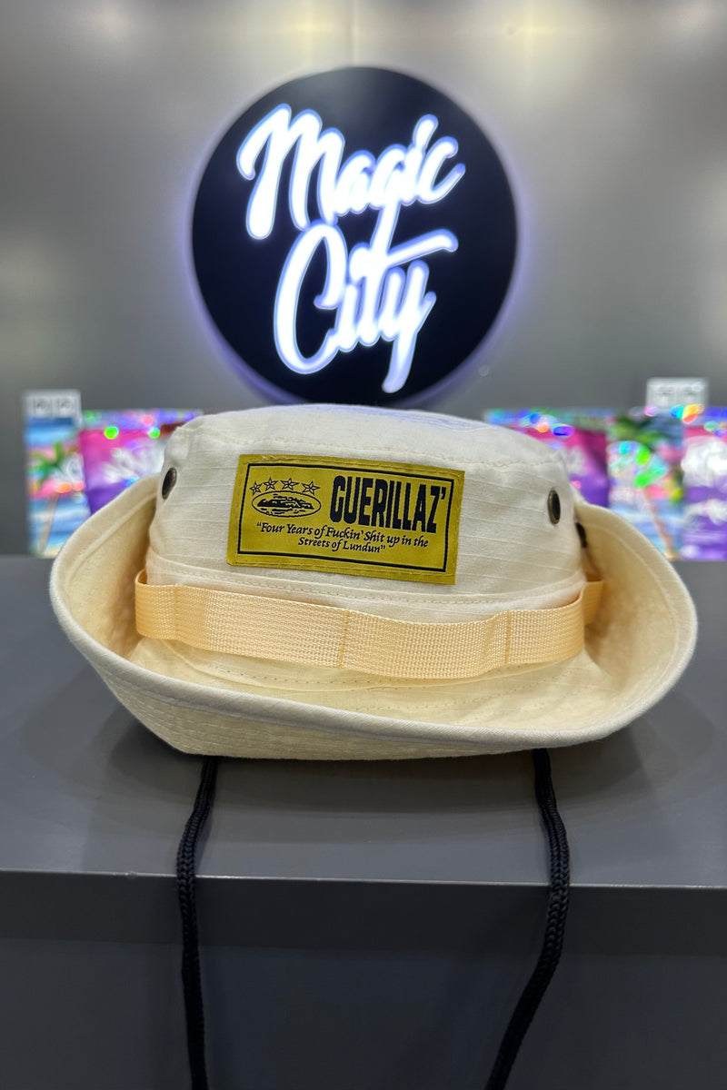 Corteiz OG Guerillaz Bucket Hat - Beige - MAGIC CITY