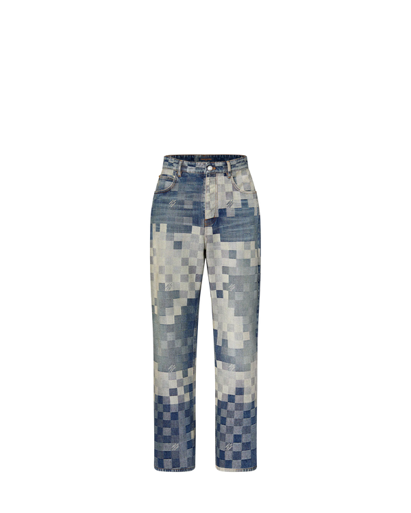 Louis V Damier Denim Skate Pants