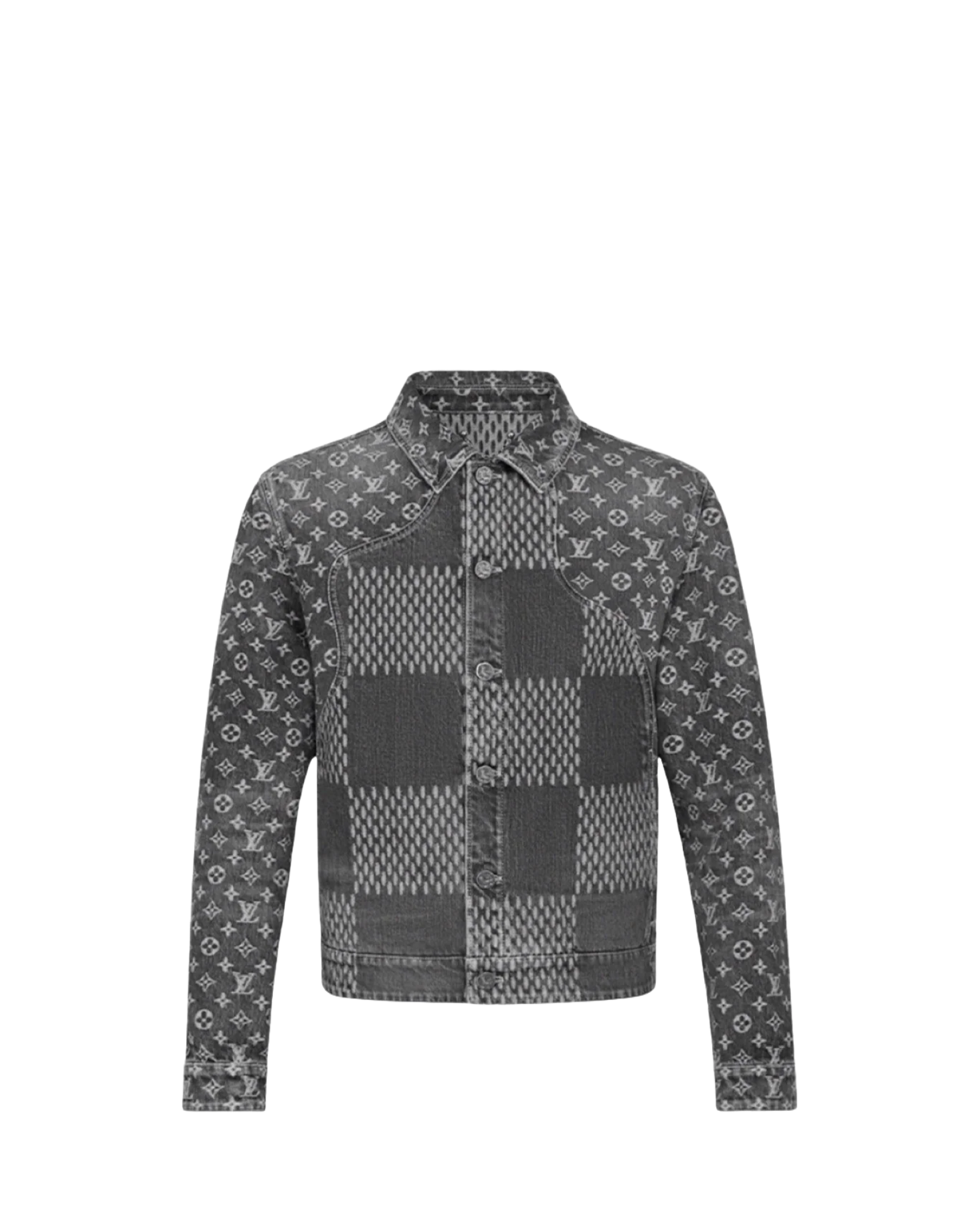 Louis V x Nigo Giant Damier Waves MNGM Denim Jacket