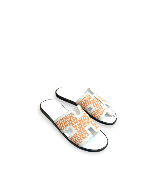 Hermês Sandal Izmir Orange / White