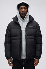 Calvin Klein Jeans Hooded Puffer Jacket - Black