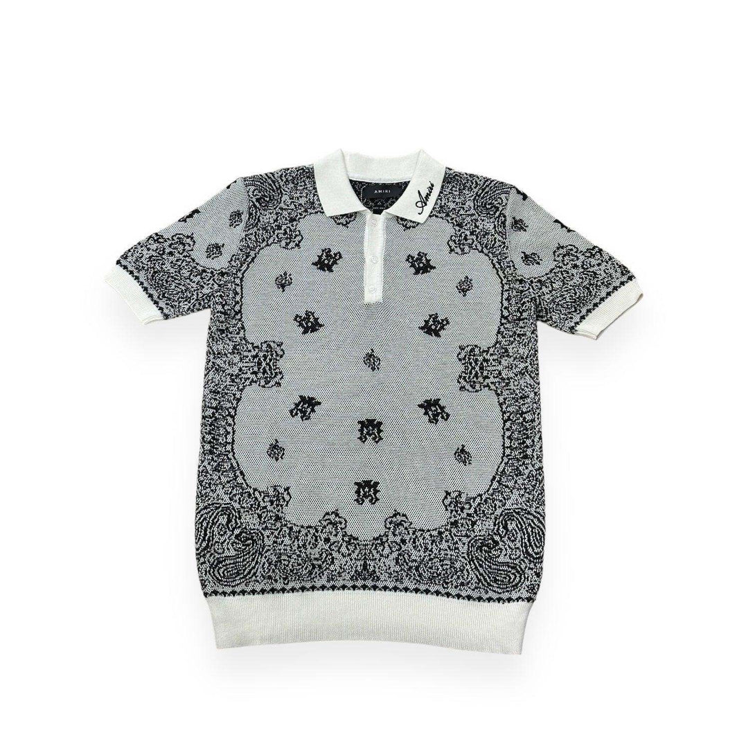 AMIRI Bandana Jacquard Polo Top - MAGIC CITY