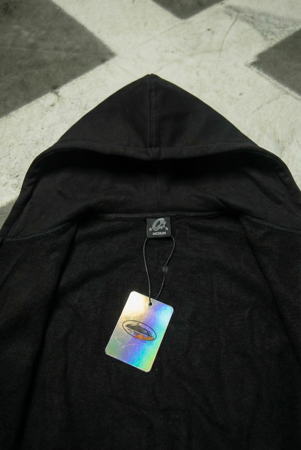 Corteiz Superior Royale Zip Hoodie - "Black/Yellow"