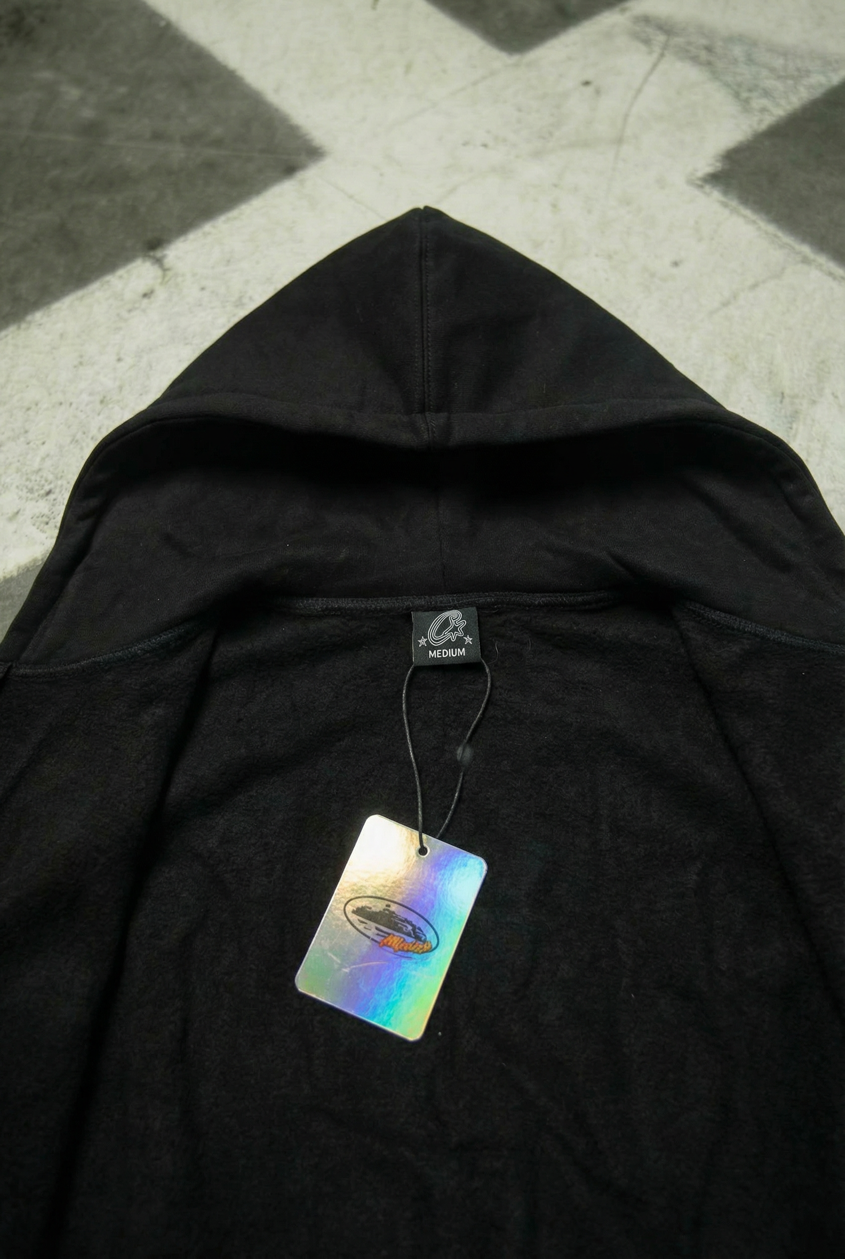 Corteiz Superior Royale Zip Hoodie - "Black/Yellow"