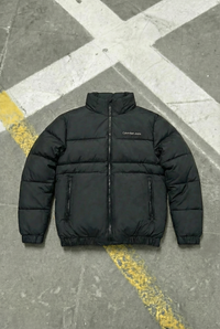Calvin Klein Jeans Hooded Puffer Jacket - Black