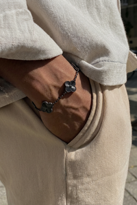 Van Cleef & Arpels FULL BLACK 5 Motif Vintage Alhambra - Stainless Steel